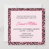 レオパード 招待状 (正面)