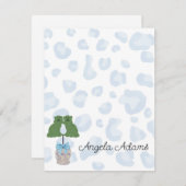 レオパード(犬)スタッフォードドッグズトピアリーノートカード ノートカード (正面/裏面)