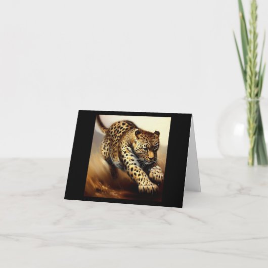レオパード(6)野生猫 カード (正面)