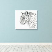 レオパードby Svetlana Ledneva-Schukina G013 キャンバスプリント (インサイチュ (ウッドフロア))