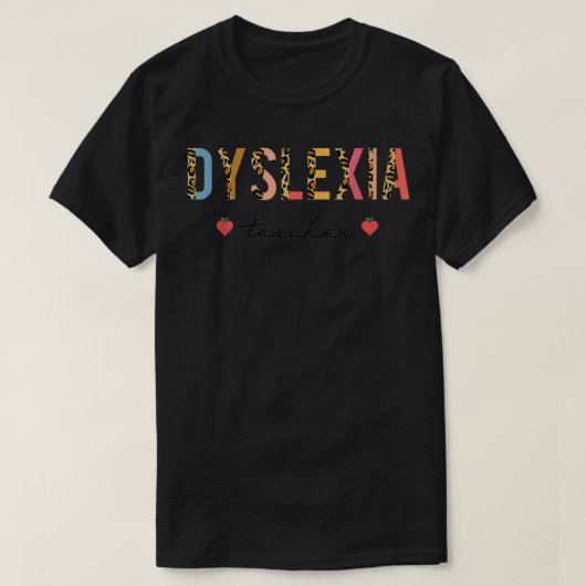 レオパードDYSLEIA先生新学期DYSLEIA SQU Tシャツ (デザイン正面)