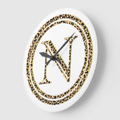 レオパードN ラージ壁時計 (傾斜)