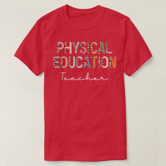 レオパードPe先生新学期物理エデュカティ Tシャツ (デザイン正面)