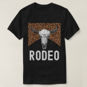 レオパードRodeoグラフィックティー女性のカーボーイカウボーイキラー Tシャツ (デザイン正面)