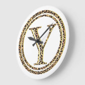 レオパードY ラージ壁時計 (傾斜)