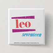 レオピンク 缶バッジ (正面)