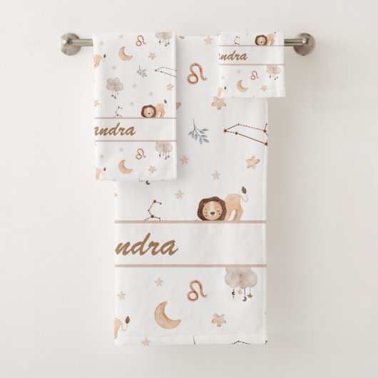 レオベビー | はっきりしたリトルライオンズ用ソフト バスタオルセット (インサイチュ)