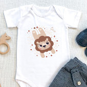 レオベビー:「小ライオンの星空の女神」 ベビーボディスーツ