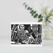 レオポルド・メンデスの「母子骨格」 ポストカード (スタンド正面)