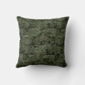 レオモダン〔占星術の〕十二宮図サインオングリーンデジタル迷彩柄 クッション (裏面)