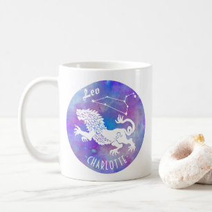 レオライオン星座星名誕生日ギフト コーヒーマグカップ