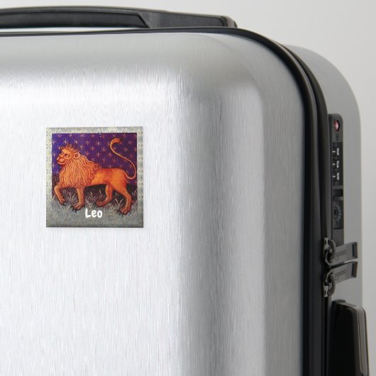 レオライオン〔占星術の〕十二宮図サイン占星術誕生日パーティー マグネット (インサイチュ (スーツケース))
