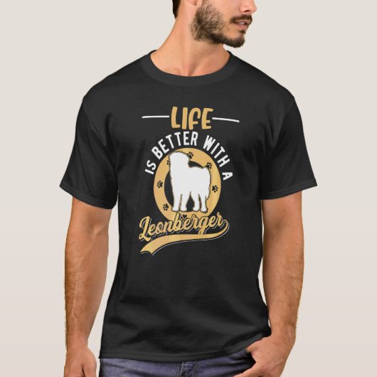レオンバーガーと一緒に Tシャツ (正面)
