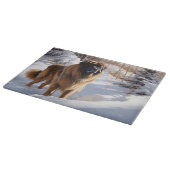 レオンバーガーはそれを雪のクリスマスに任せた カッティングボード (角)