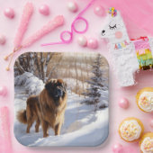 レオンバーガーはそれを雪のクリスマスに任せた ペーパープレート (パーティー)