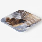 レオンバーガーはそれを雪のクリスマスに任せた ペーパープレート (傾斜あり)