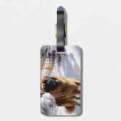 レオンバーガーはそれを雪のクリスマスに任せた ラゲッジタグ (裏面縦)