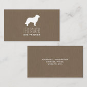 レオンバーガー犬のブリードシルエット 名刺 (正面/裏面)
