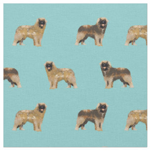 レオンバーガー犬ライトブルー ファブリック