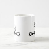 レオンベユーモアのあるガー コーヒーマグカップ (中央)
