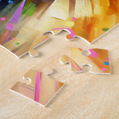 レオンベルガードッグアクリルプリントドッグラバーギフト ジグソーパズル (側面)