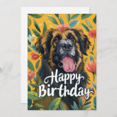 レオンベルガードッグ誕生日 シーズンカード (正面/裏面)