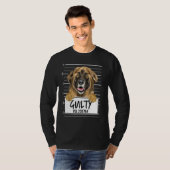 レオンベルガー顔写真有罪犬 Tシャツ (正面フル)