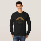 レオンベルガー かわいい犬の顔 Tシャツ (正面フル)