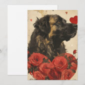 レオンベルガー ヴィンテージ バレンタインデー シーズンカード (正面/裏面)