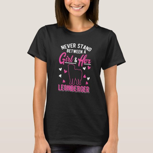 レオンベルガー 女の子 Tシャツ (正面)