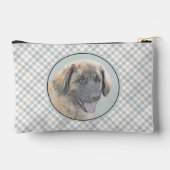 レオンベルガ絵を描ーズレオかわいいオリジナルペットドッグアート アクセサリーポーチ (裏面)