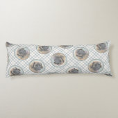 レオンベルガ絵を描ーズレオかわいいオリジナルペットドッグアート ボディピロー (裏面)