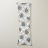 レオンベルガ絵を描ーズレオかわいいオリジナルペットドッグアート ボディピロー (正面縦)