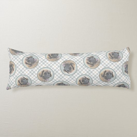 レオンベルガ絵を描ーズレオかわいいオリジナルペットドッグアート ボディピロー (正面)