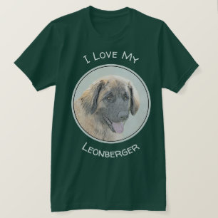 レオンベ絵画ーガーの – かわいいオリジナルドッグアート Tシャツ