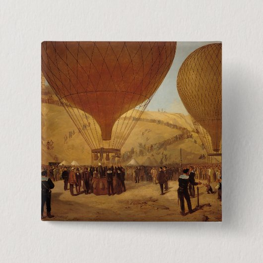 レオンマイケルGambettaの出発 缶バッジ (正面)