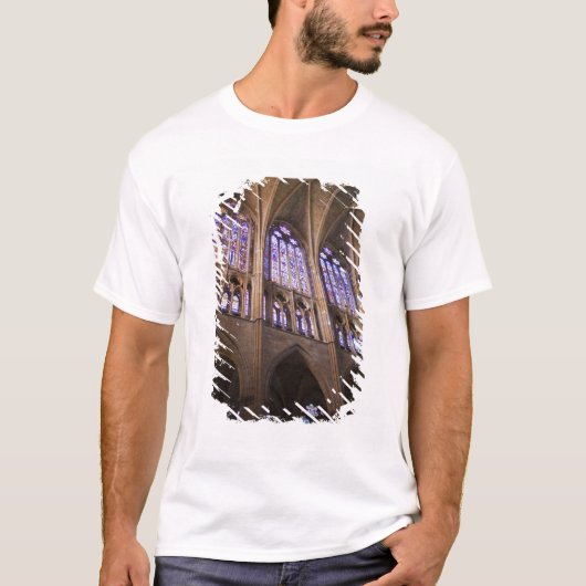レオン大聖堂のステンドグラス Tシャツ (正面)