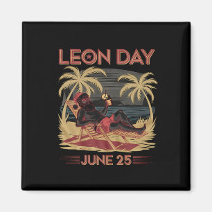 レオン・デイ 6月25日 サンタビーチ クリスマスまで6ヶ月 マグネット