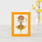 レオン・バクスト・バレエ カード (黄色い花)