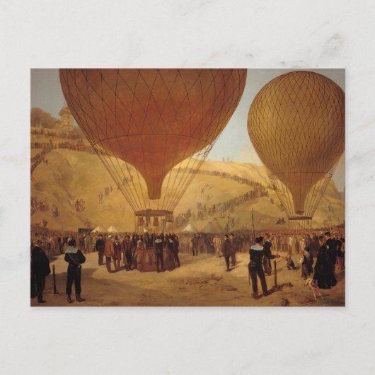 レオン・ミシェル・ガンベッタの出発 ポストカード (正面)