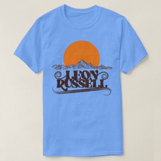 レオン・ラッセル・ライジング・サン Tシャツ (デザイン正面)