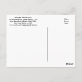 レオンBakst著Scheherazadeのための衣裳 ポストカード (裏面)