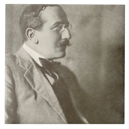 レオンBakst (1866-1924年)、ロシアのなペインター、ポートレート タイル (正面)