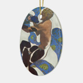 レオンBakst: Nijinskyのファウヌスの衣裳 セラミックオーナメント (左)