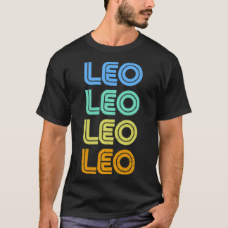 レオヴィンテージレトロ〔占星術の〕十二宮図サインレオ星座&星座 Tシャツ
