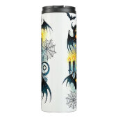 レオ不気味〔占星術の〕十二宮図ハロウィーン誕生日ギフト タンブラー (裏面)