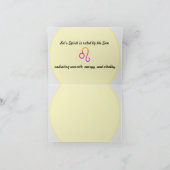 レオ占星術誕生日カード カード (内部)