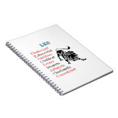 レオ占星術〔占星術の〕十二宮図標識 ノートブック (右側)