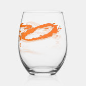 レオ反射 ステムなしワイングラス (裏面)