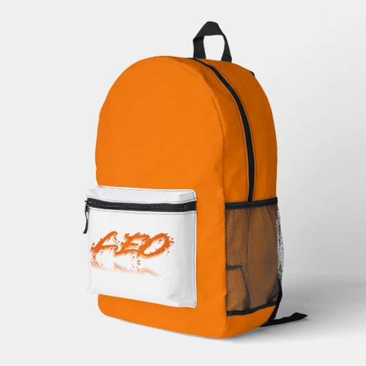 レオ反射 プリントバックパック (裏面右端)